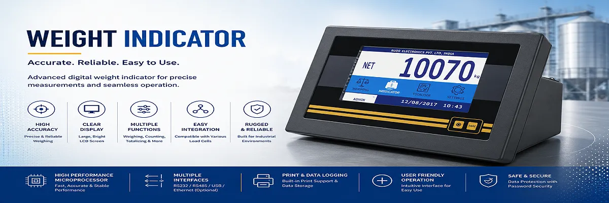 Digital weighing indicator for weighbridge